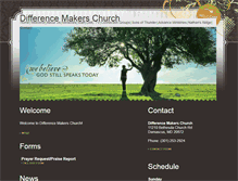 Tablet Screenshot of differencemakerschurch.com